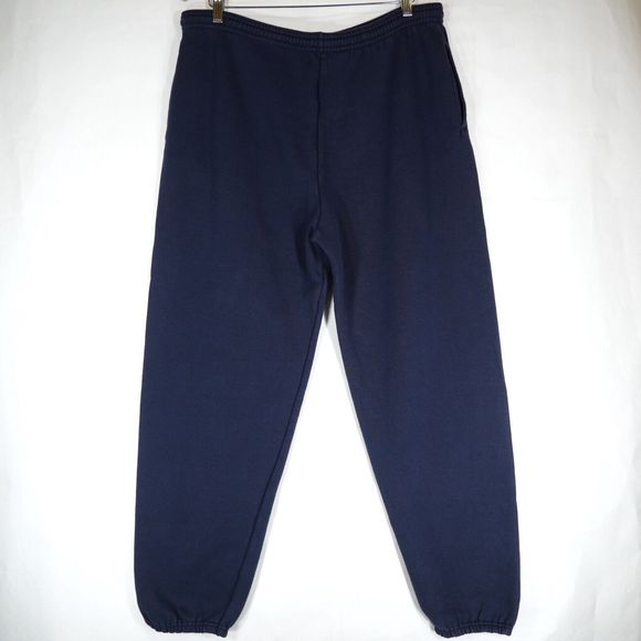 Vintage Pfizer Health & Wellness Logo Jansport Men's Navy Sweatpants Size L - Picture 9 of 14